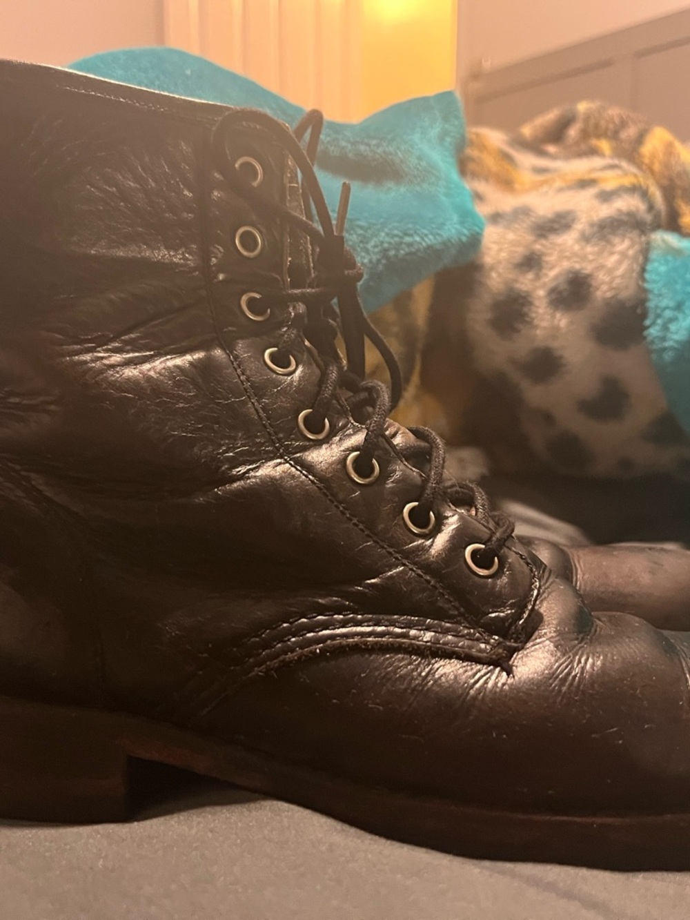 Frye sdistressed Combat boots